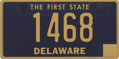 DE license plate 1468