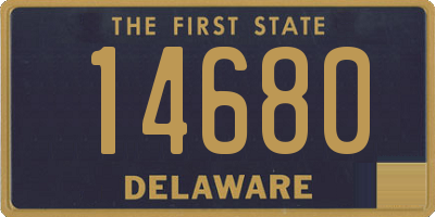 DE license plate 14680