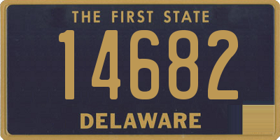 DE license plate 14682