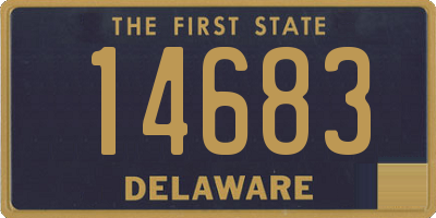 DE license plate 14683