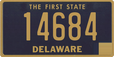 DE license plate 14684