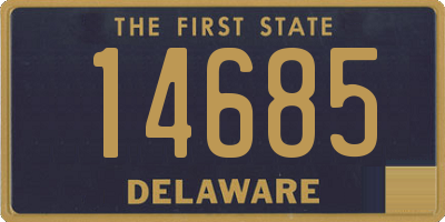 DE license plate 14685