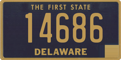 DE license plate 14686