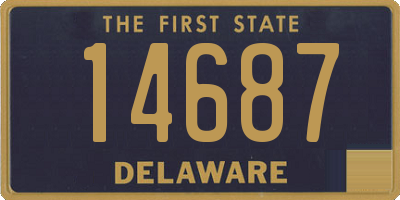 DE license plate 14687