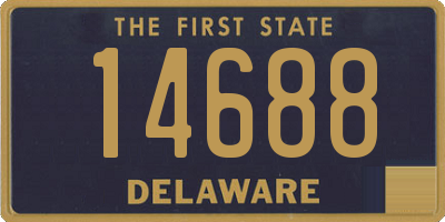 DE license plate 14688