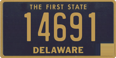 DE license plate 14691
