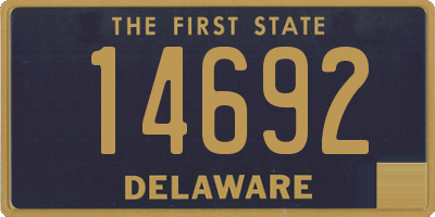 DE license plate 14692