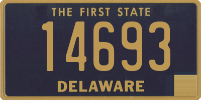 DE license plate 14693