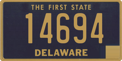 DE license plate 14694