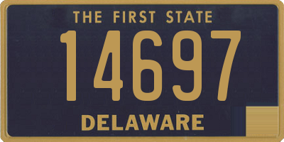 DE license plate 14697