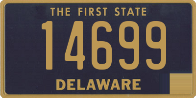 DE license plate 14699