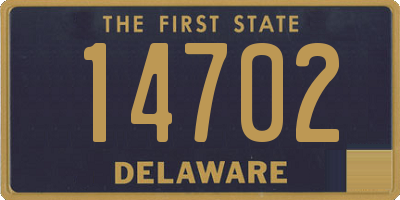 DE license plate 14702