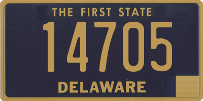 DE license plate 14705