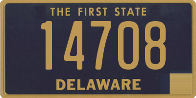 DE license plate 14708
