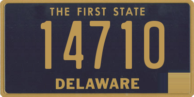 DE license plate 14710