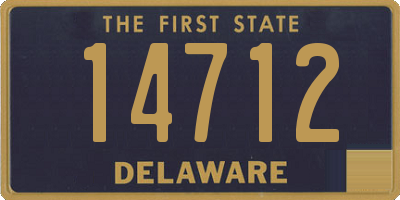 DE license plate 14712