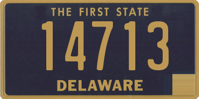 DE license plate 14713