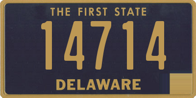 DE license plate 14714