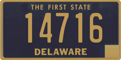 DE license plate 14716