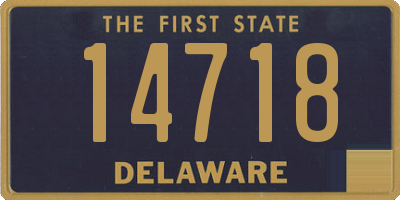 DE license plate 14718