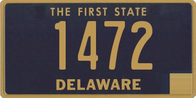 DE license plate 1472