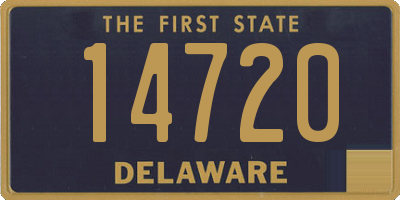 DE license plate 14720