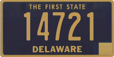 DE license plate 14721