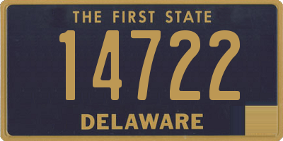 DE license plate 14722