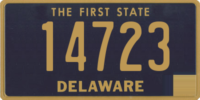 DE license plate 14723