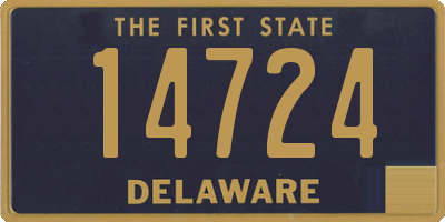 DE license plate 14724