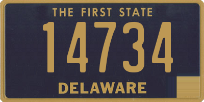 DE license plate 14734