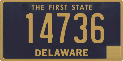 DE license plate 14736