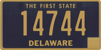 DE license plate 14744