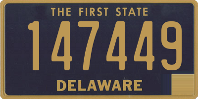 DE license plate 147449