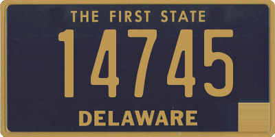 DE license plate 14745