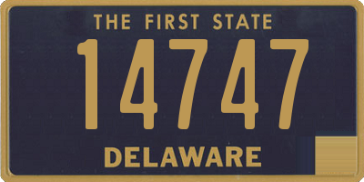 DE license plate 14747