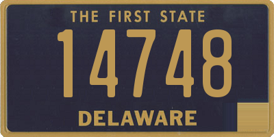 DE license plate 14748