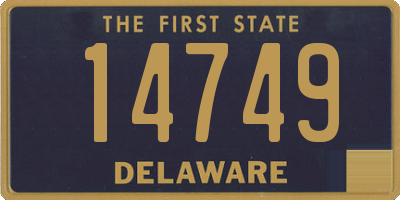 DE license plate 14749