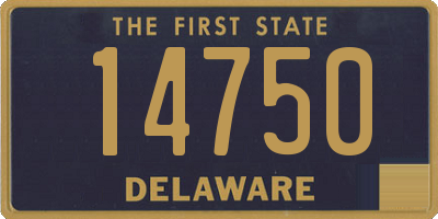 DE license plate 14750