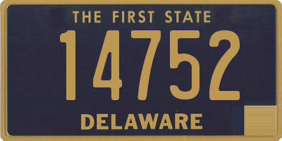 DE license plate 14752