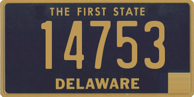 DE license plate 14753