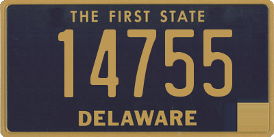 DE license plate 14755