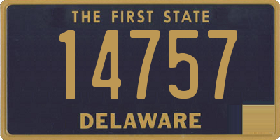 DE license plate 14757