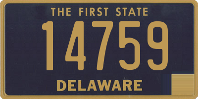DE license plate 14759