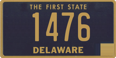 DE license plate 1476