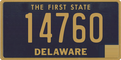 DE license plate 14760