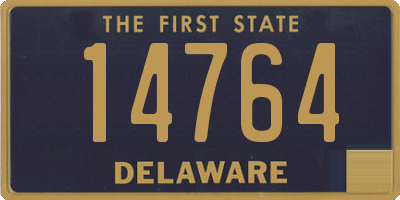 DE license plate 14764