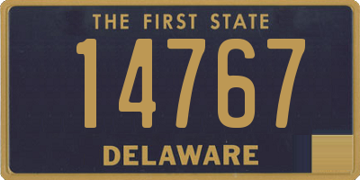 DE license plate 14767