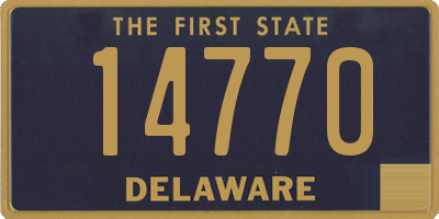 DE license plate 14770