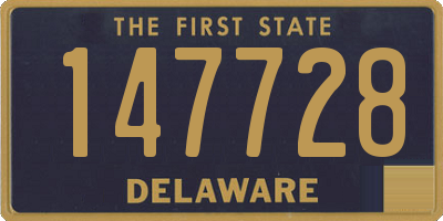 DE license plate 147728